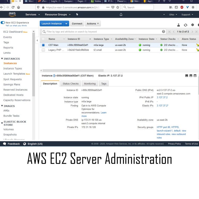 Amazon EC2 Server Administration